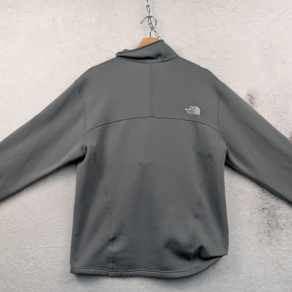 The North Face Pullover Men's Large Gray Summit Series Gorp Quarter Zip Sweater